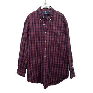 Ralph Lauren Plaid 100% Cotton Big Shirt Men's Medium